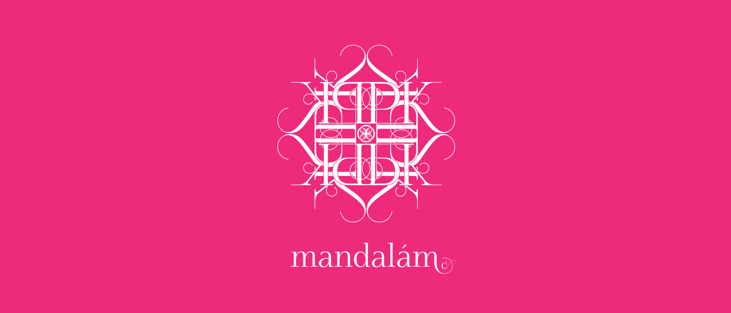 Személyes mandala monogramból, vagy egyszerű jelből 